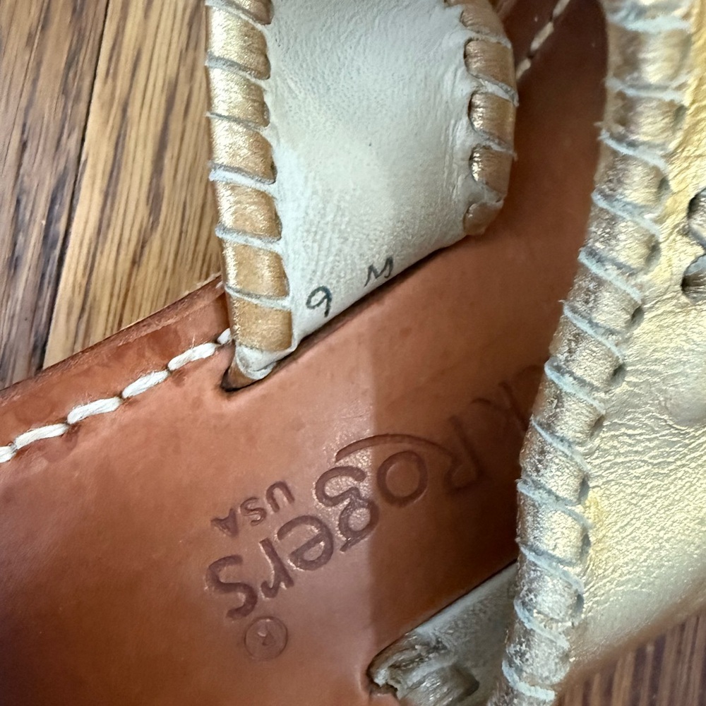 Jack Rogers Women's Gold Sandals - Picture 5 of 5